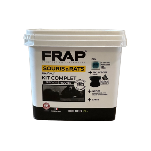 Kit Frap Pat' pâte appât et boîte d'appâtage Securi'Boîte anti-souris